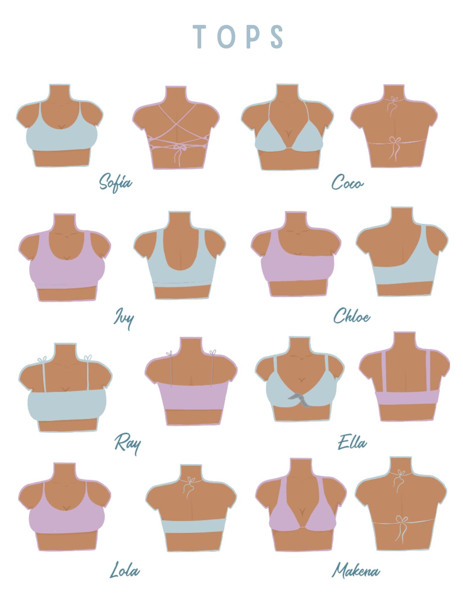 CUSTOM SOFIA BIKINI TOP - L A G O O N DESIGNS