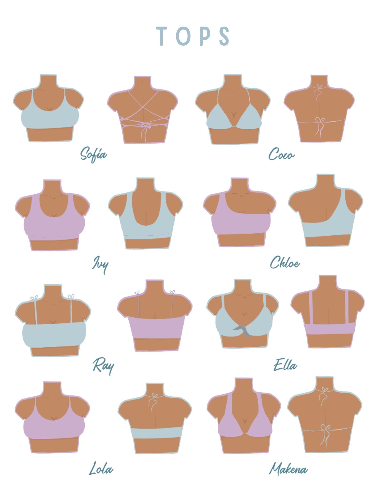 CUSTOM SOFIA BIKINI TOP - L A G O O N DESIGNS