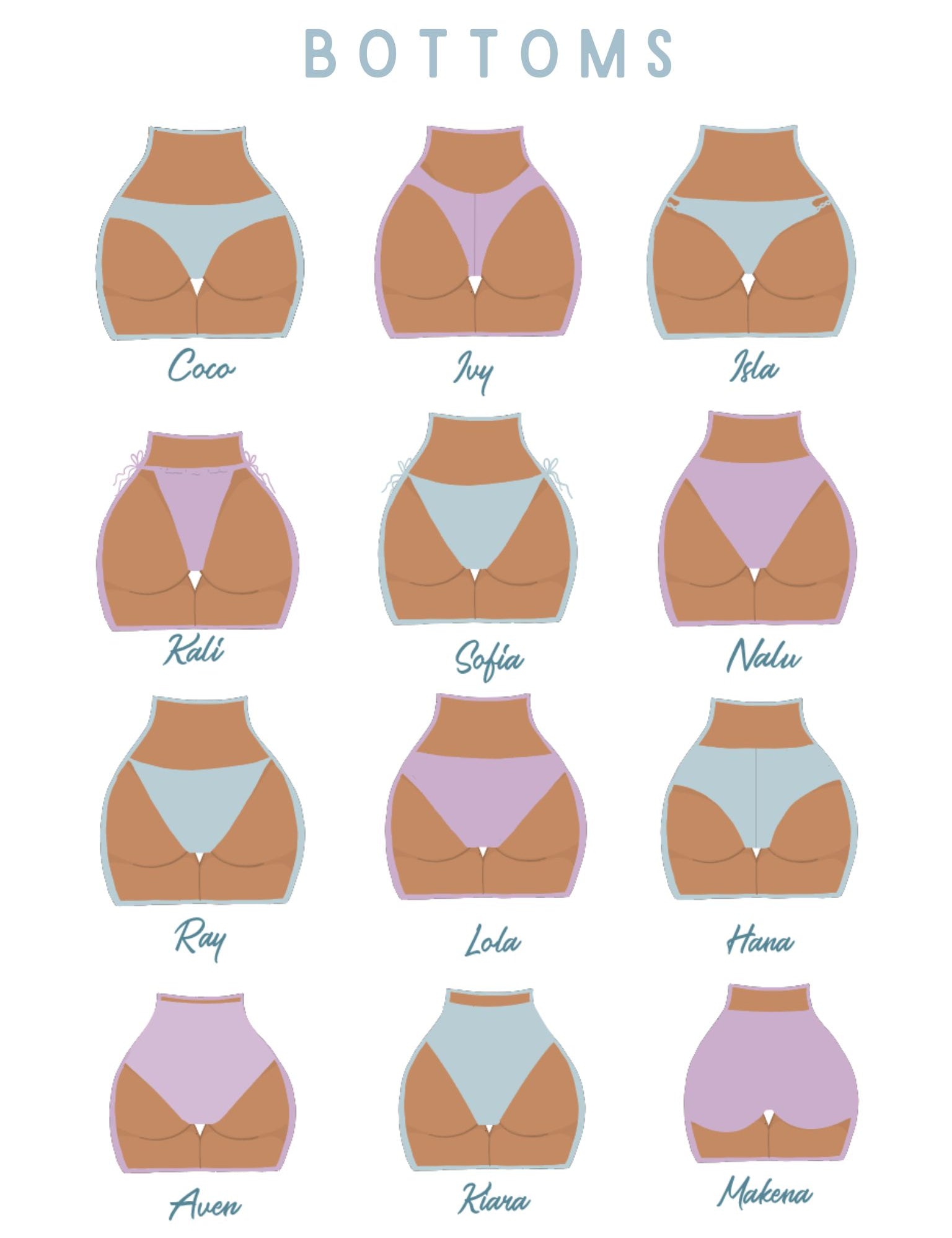 CUSTOM BIKINI BOTTOM - L A G O O N DESIGNS