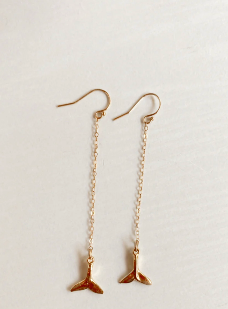 Whale drop earrings - L A G O O N DESIGNS